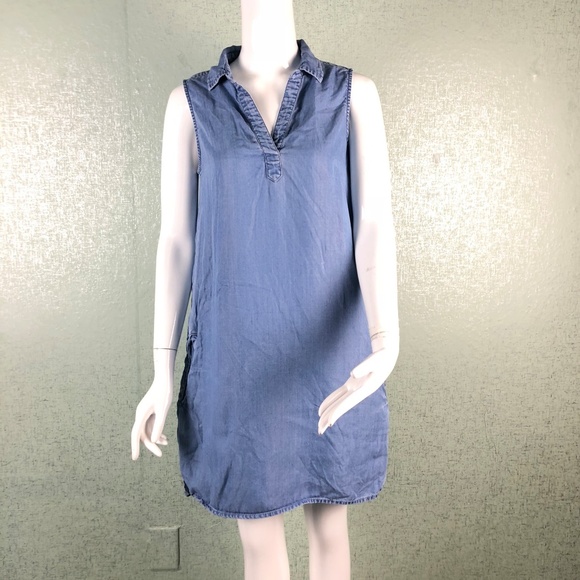 chambray shift dress beachlunchlounge